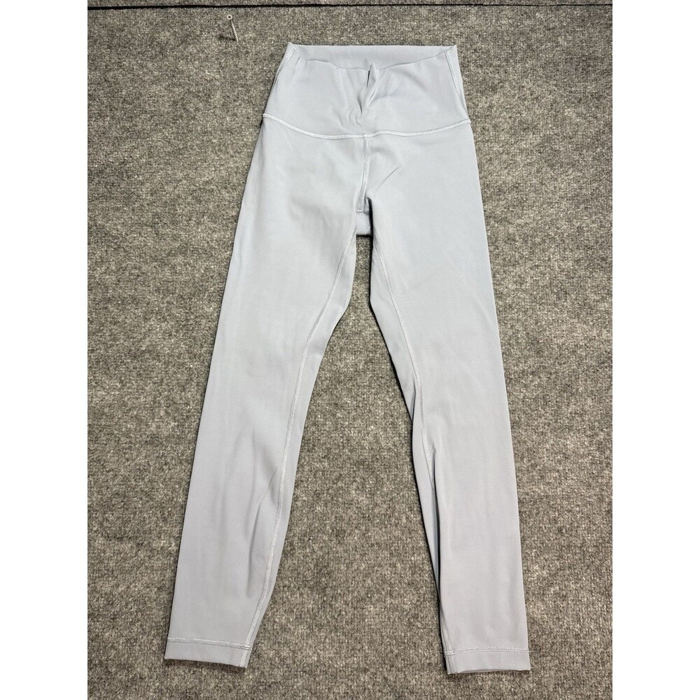 Lululemon Wunder Train High Rise Tight 25" Size 4 Blue Gray Leggings